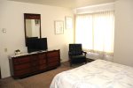 Mammoth Lakes Vacation Rental Sunshine Village 137 - Master Bedroom has a flat screen TV 